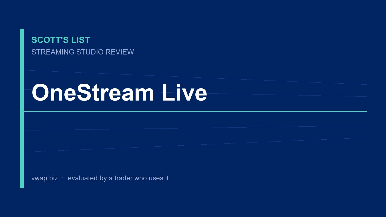 OneStream Live: Streaming Studio Review
